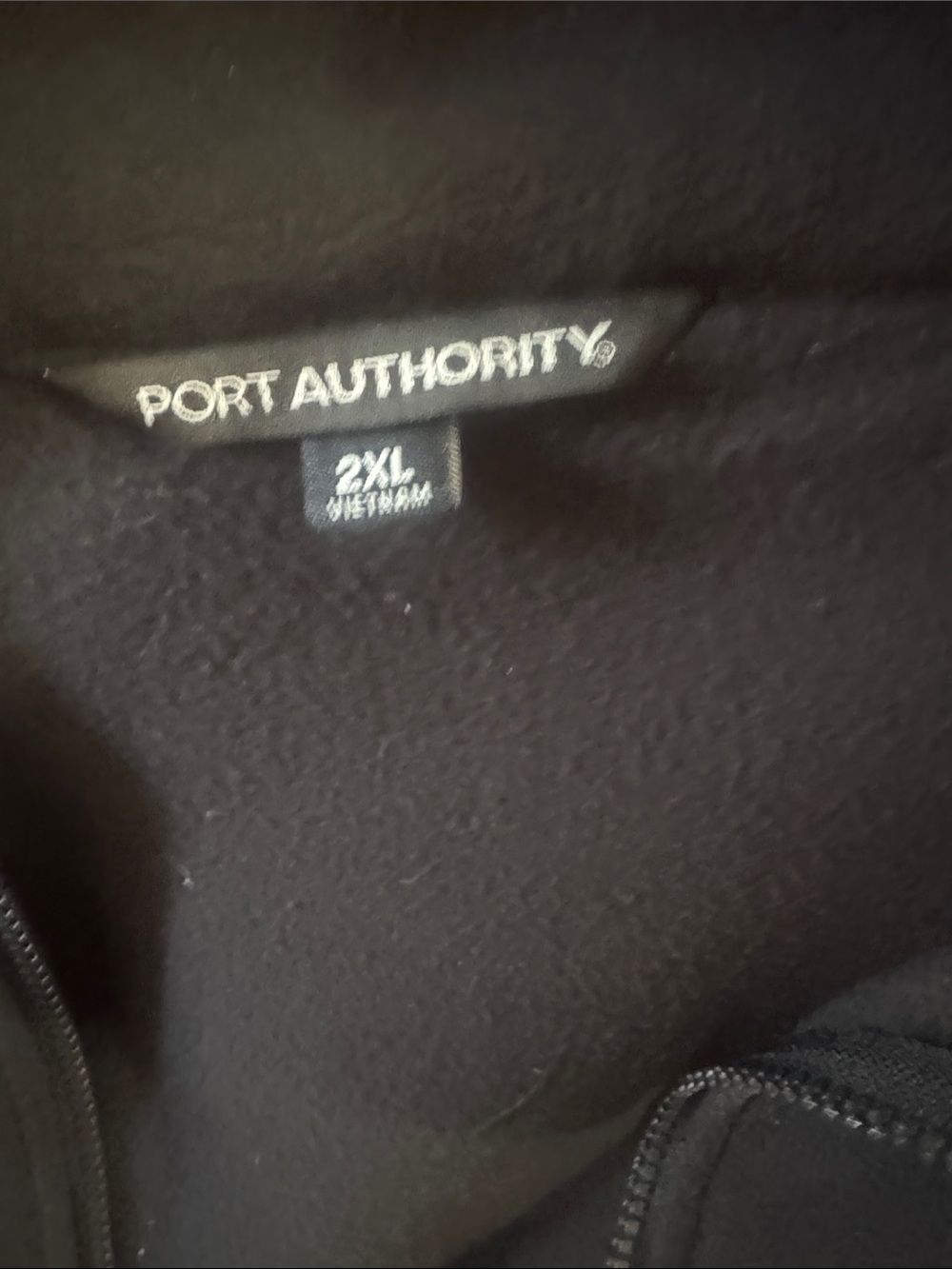 Port Authority Black Fleece Jacket - Picture 2 of 3